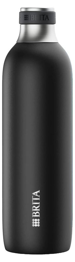 Brita 1046734, Karbonisiererflasche, Schwarz, Edelstahl, Produktbild 