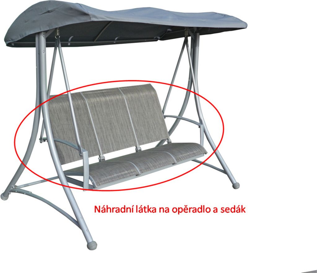 tessuto per cuscino di seduta HOLLYWOOD - grigio Immagine del prodotto 
