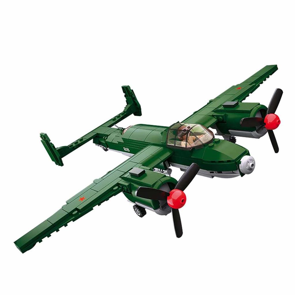 Sluban 0688 - WWII - Russischer Bomber - Neu Produktbild 
