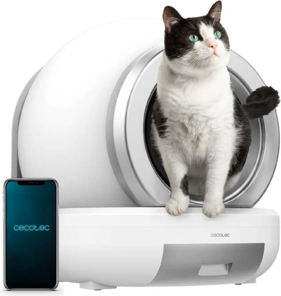 Litière Autonettoante Connectée Cecotec Pumba 7000 CleanKitty Compacte