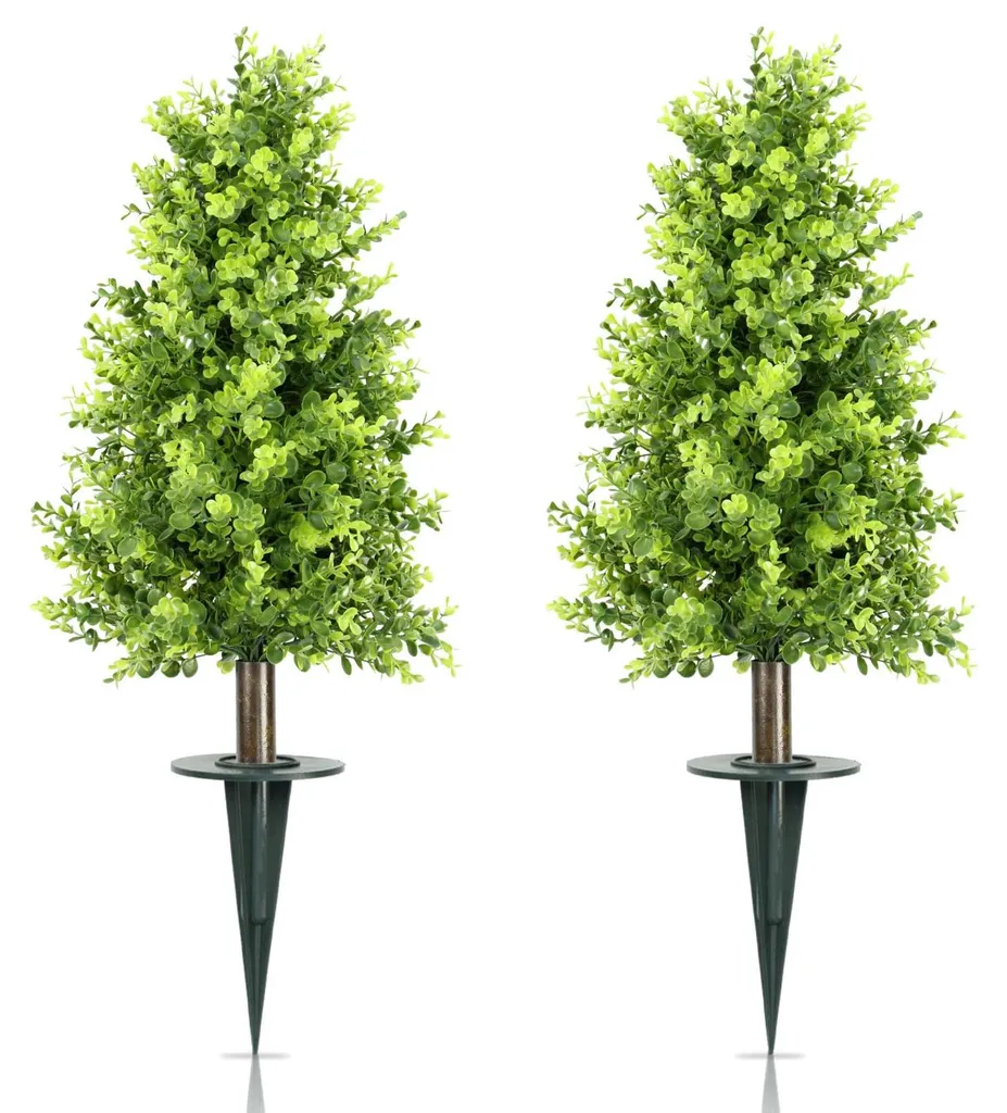 Cône Eucalyptus Artificiel Réaliste 76 cm avec Protection Solaire