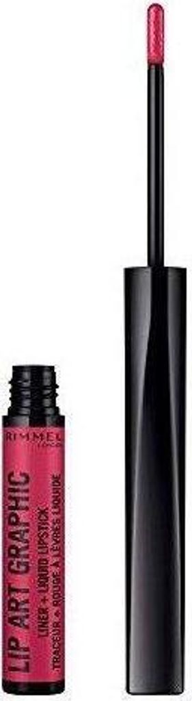 Rimmel London Lip Art Graphic Liner&Liquid Lipstick 550 Cuff Me