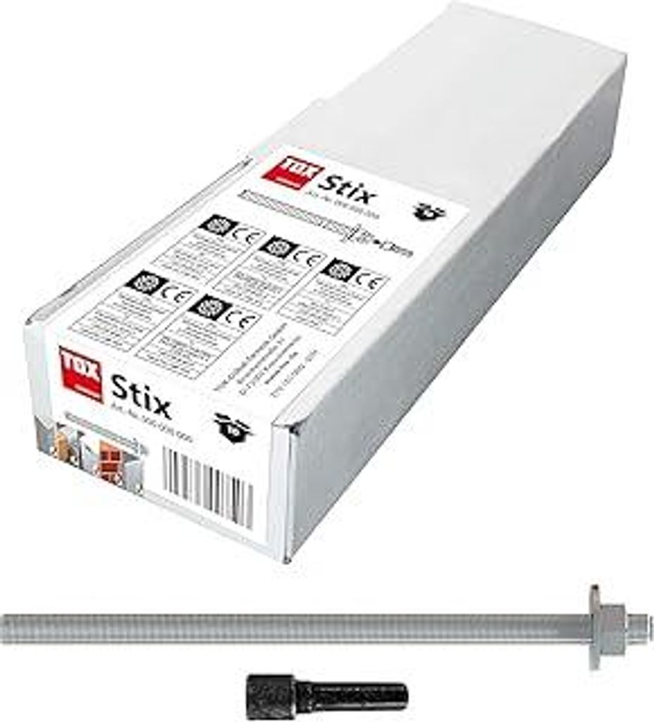 TOX Gewindestange Stix Edelstahl A4 M8 x 110 M, 10 Stück - 070171101