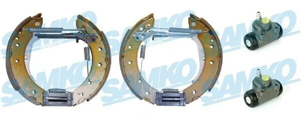 Stop bruits freins arrière : Mâchoires SAMKO Peugeot 106 II 203mm kit