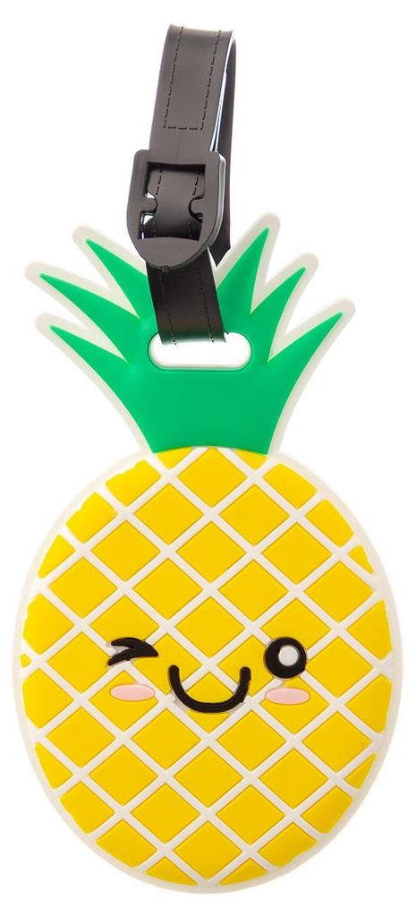 Franky Kinder-Kofferanhänger LT8 Adressanhänger Gepäckanhänger Ananas