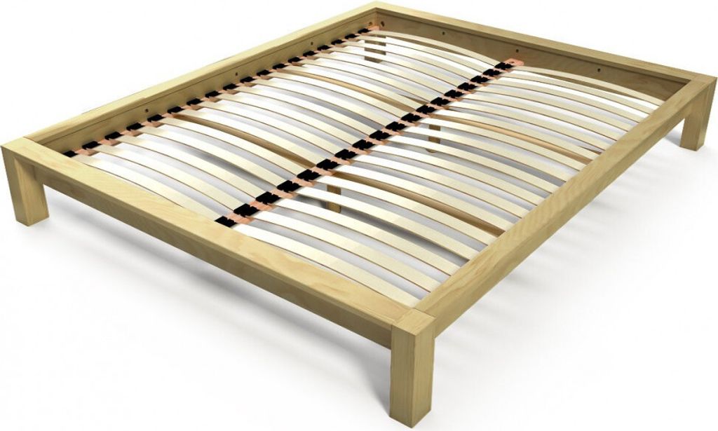Holzbett 140x200 King Solid - Honig