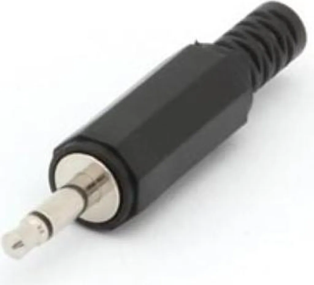 Connecteur Fiche Mono 3.5 mm Noire - Plastique Robuste pour Câble Audio