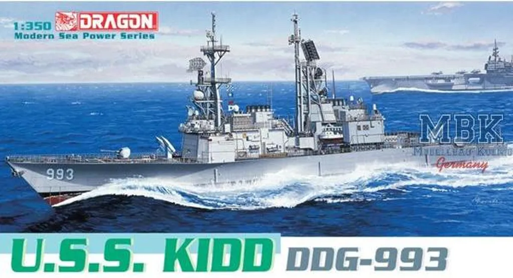 Kit Maquette U.S.S. Kidd DDG-993 Dragon 1/350 Montage Fluide et Précis