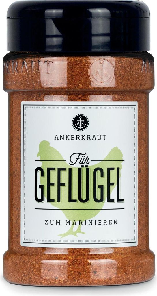 A spice jar for poultry seasoning.