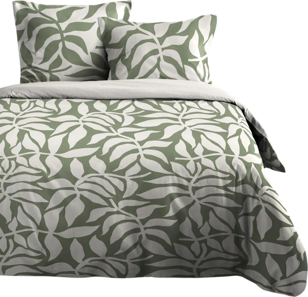 Housse de couette Hakol en coton respirant 140x200 avec taies d'oreiller