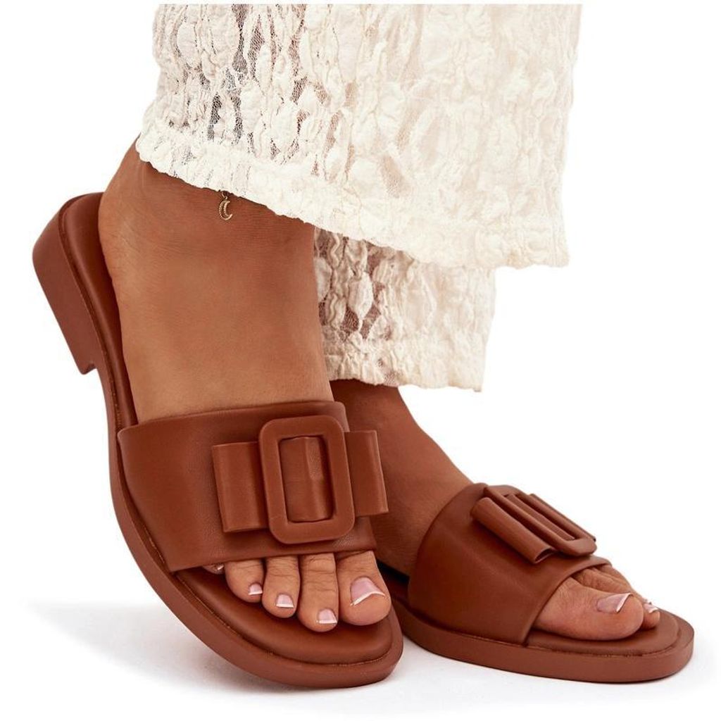 Damenturnschuhe mit flacher Sohle mit Schnalle Camel Melivra 41