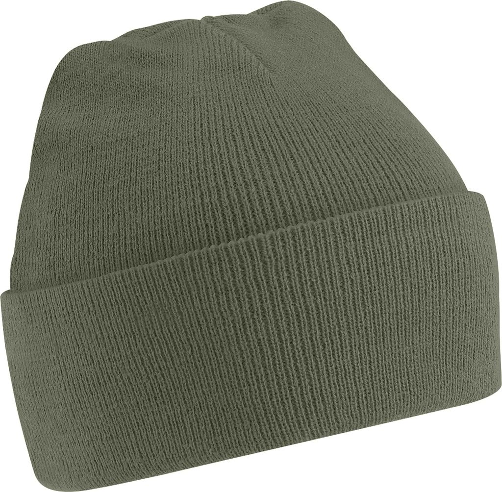 Beechfield Uni Strickmütze / Mütze, besonders weich RW210 (Einheitsgröße) (Olive)