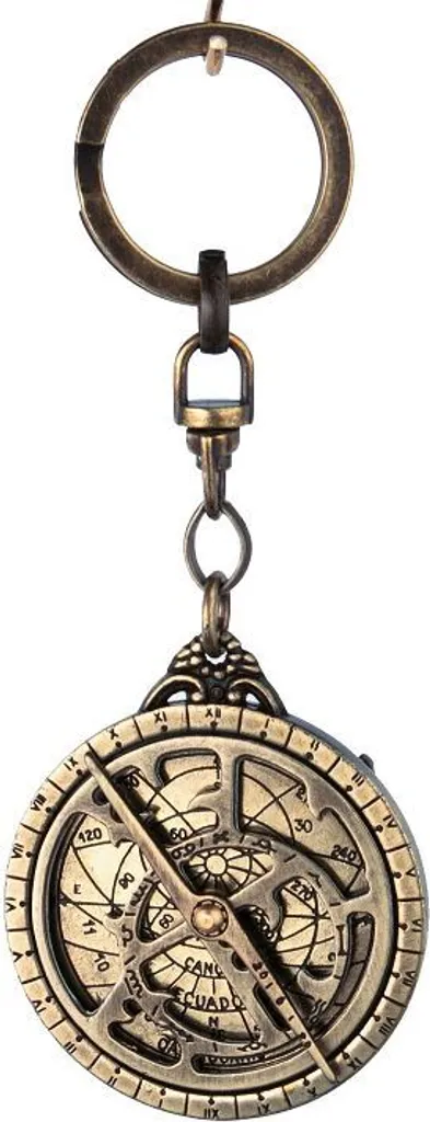 Porte-clés Astrolabe Marine en Laiton Idée Cadeau Homme et Femme