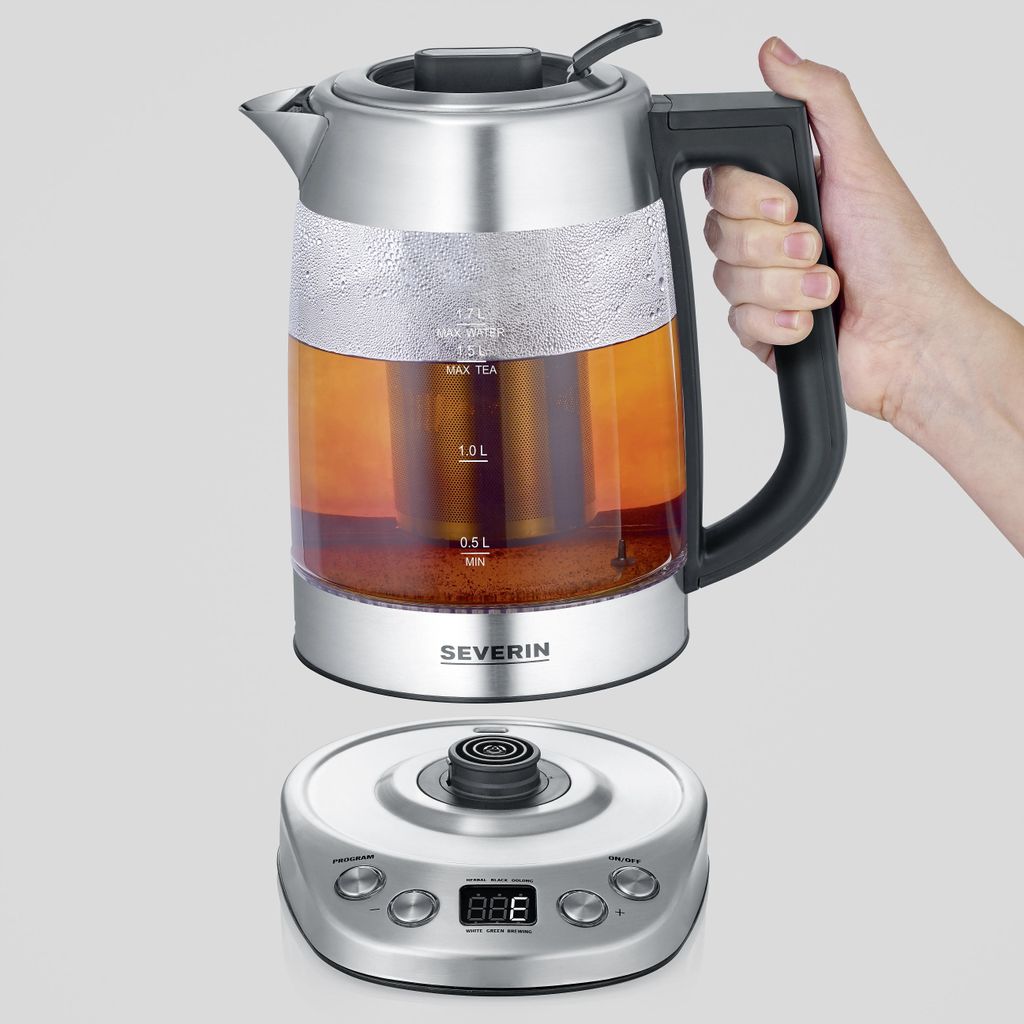 Severin WK 3480 Glas-Tee-/Wasserkocher Deluxe Produktbild 