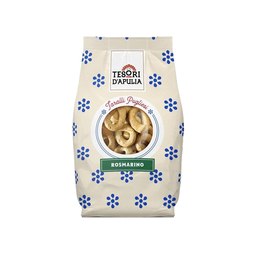 Rosmarino Rosmarin Tarallini Kekse 400g - Tesori d'Apulia Produktbild 