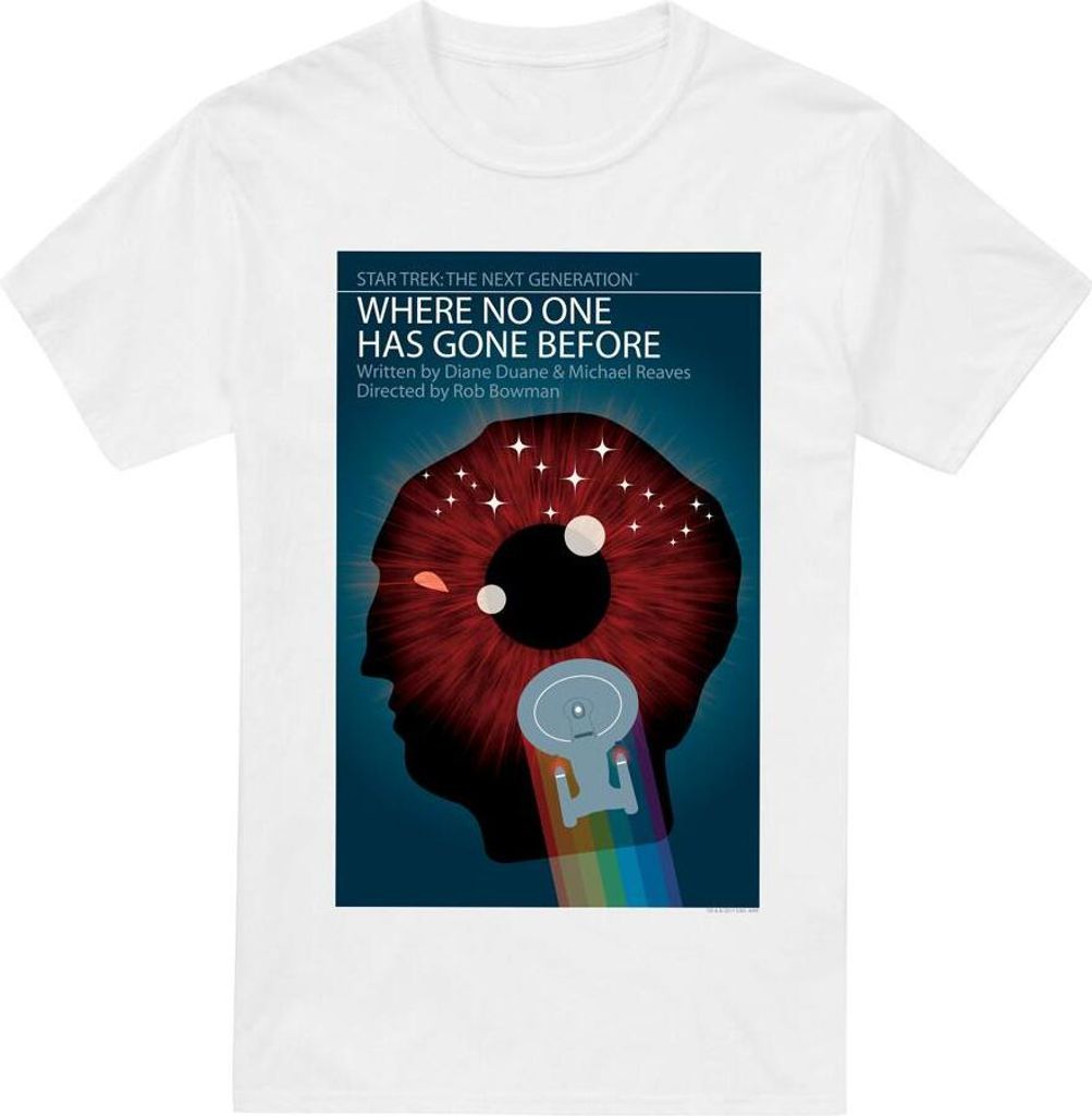 Star Trek - "The Next Generation Season 1 Episode 6" T-Shirt für Herren TV13962 (L) (Weiß)