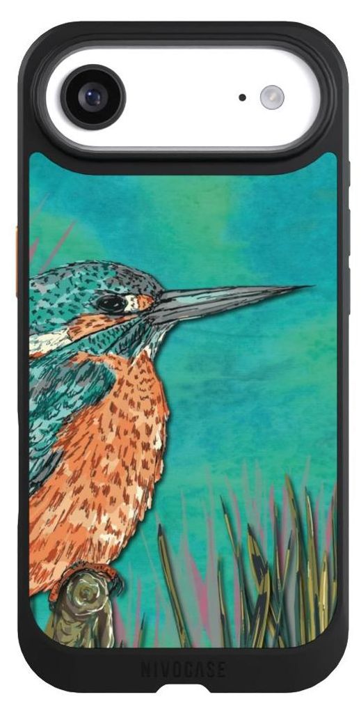 NIVOCASE Hülle für Apple iPhone Air Handyhülle NIVOcore Case Schwarz Malerei Tiere Vogel