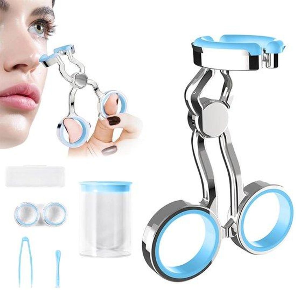 Silikon Kontaklinsen-Applicator-Set - Blauw - 1 Set - Reise- und Alltags-Set - Für Reisen und zu Hause