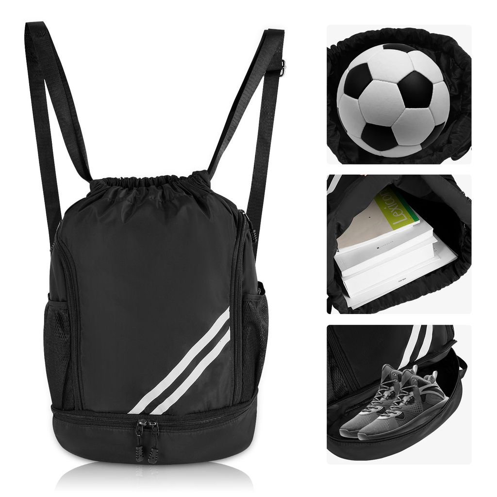 DIDILLX Kordelzug-Rucksack - Sporttasche Mit Schuhfach Groß