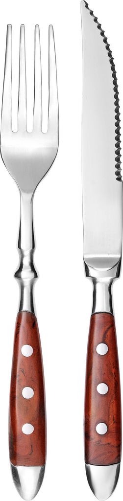 GRÄWE Steakbesteck 12-tlg., Serie Nürnberg, BRAUN Produktbild 