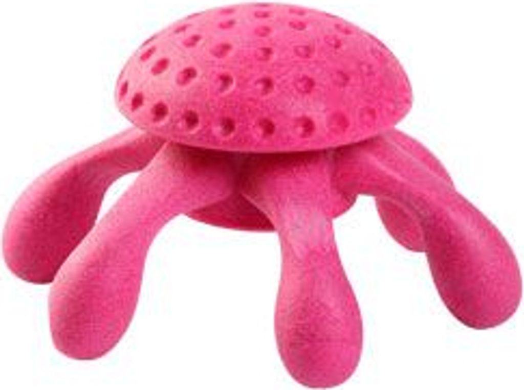 Hračka pes OCTOPUS MINI plov. z TPR růžová Kiwi Obrázek produktu 