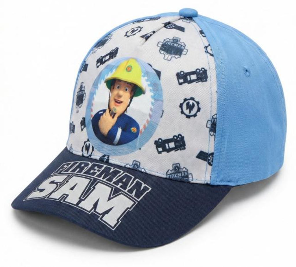 Feuerwehrmann Sam Cap Blau Basecap 52-54 100% Polyester Sam Motiv - 54, Blau