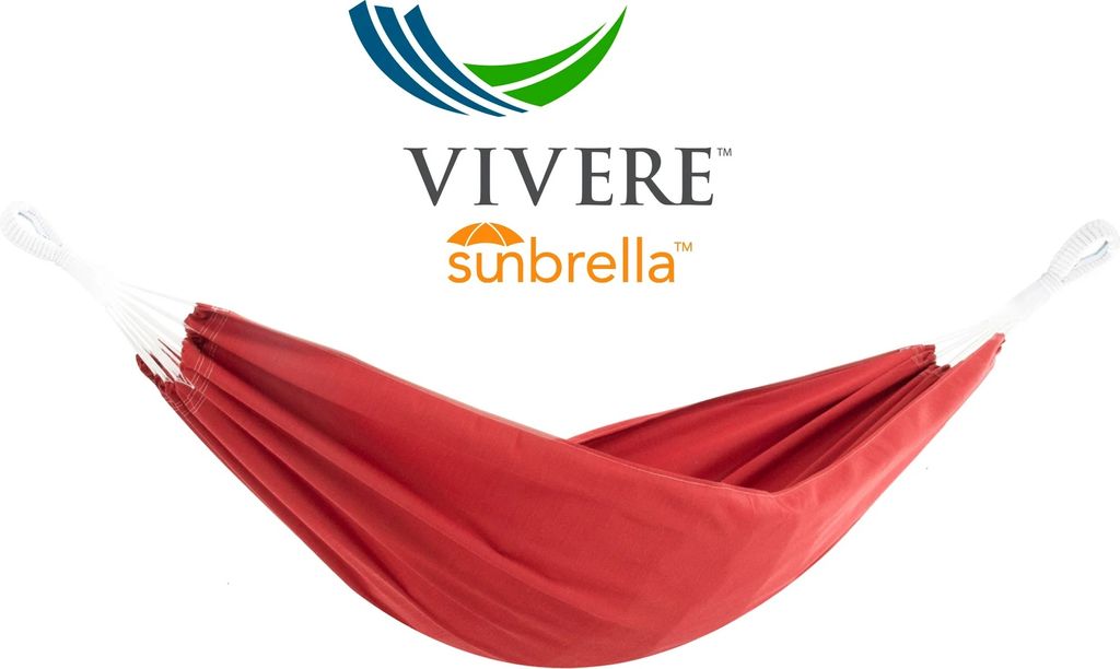 Sunbrella Doppelhängematte Hängematte brasilian Style Vivere BZSUN Crimson