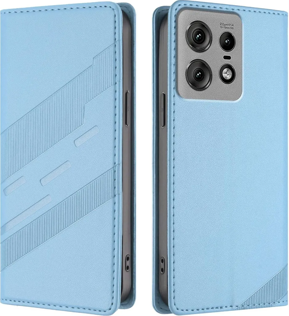 Compra Ora: Cover Portafoglio Motorola Edge 50 Pro Phonesta Blu