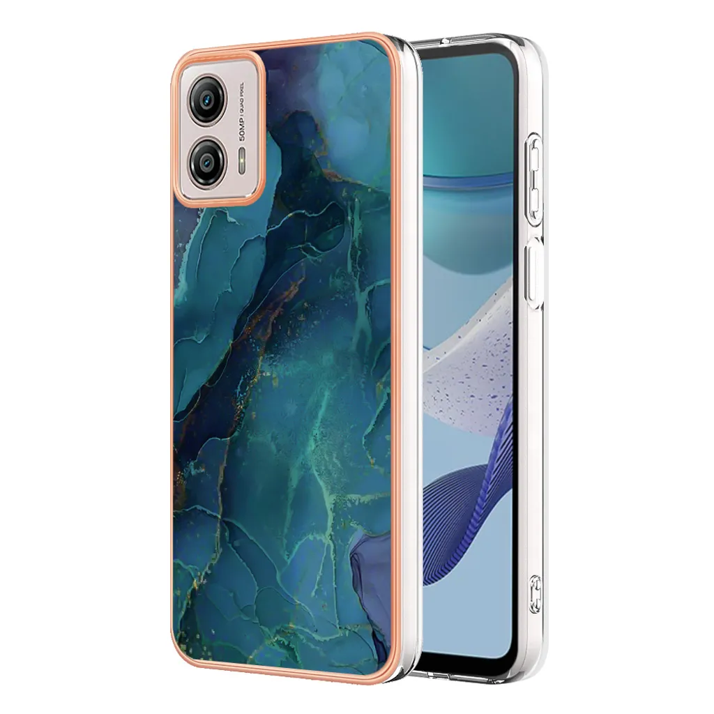 Custodia TPU Sfumato Per Motorola Moto G52 – Silicone Morbido Antiurto, Protezione Anti-Graffio, Colore Blu Rosa