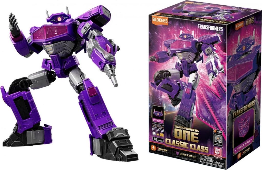 Dickie Blokees Transformers Shockwave Bausatz bewegliche Figur 86 Teile 201122017