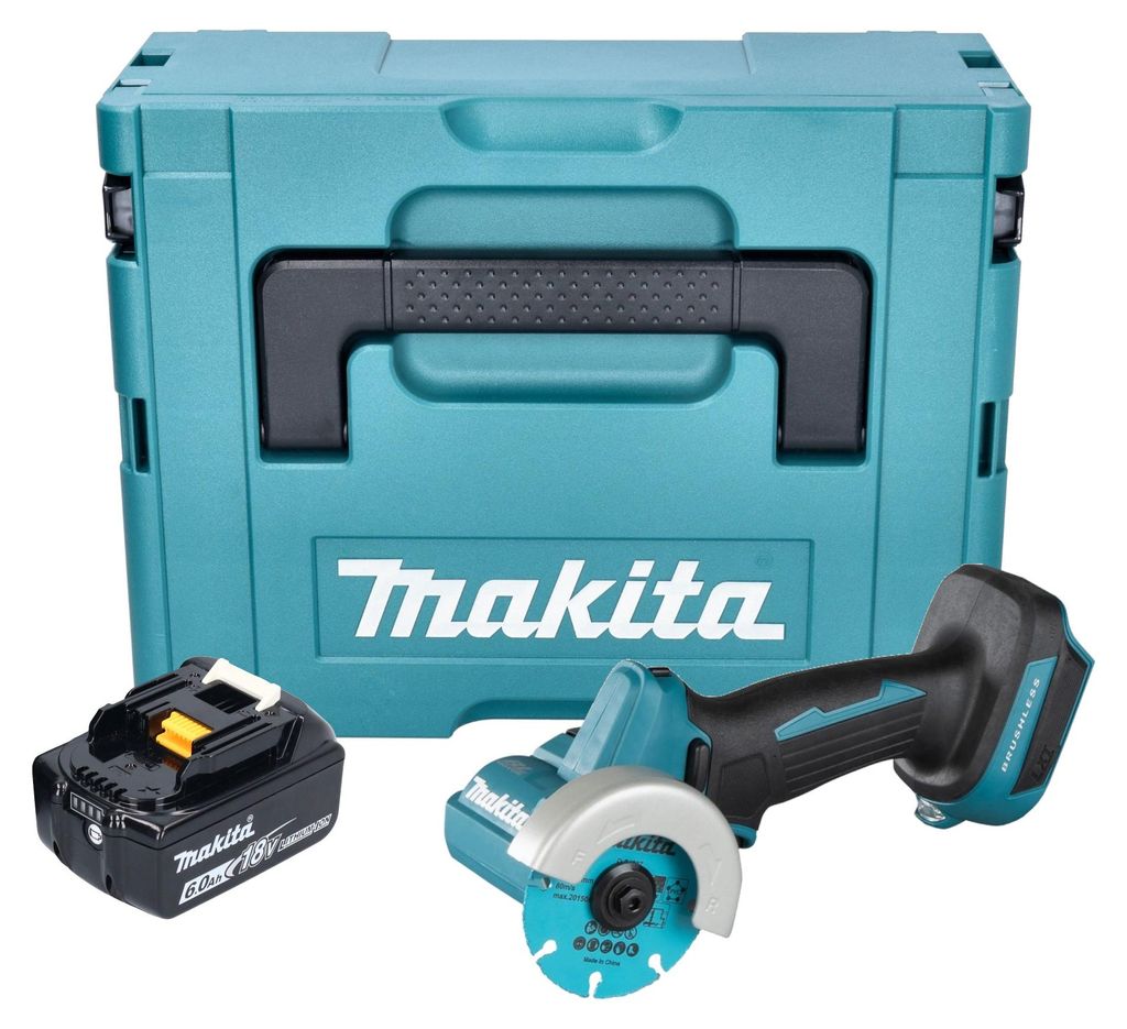 Akumulátorová úhlová bruska Makita DMC 300 G1J 18 V 76 mm Obrázek produktu 