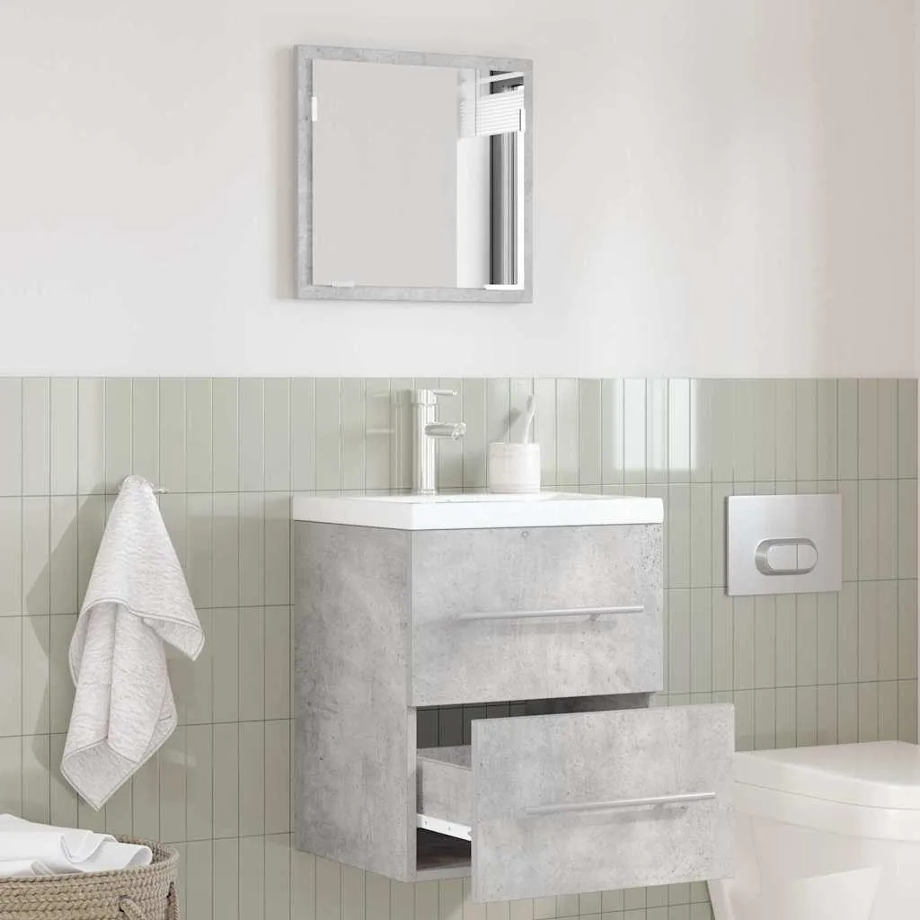 Maison Exclusive - Set di mobili da bagno grigio 41 x 38,5 x 48 cm Compensato e metallo