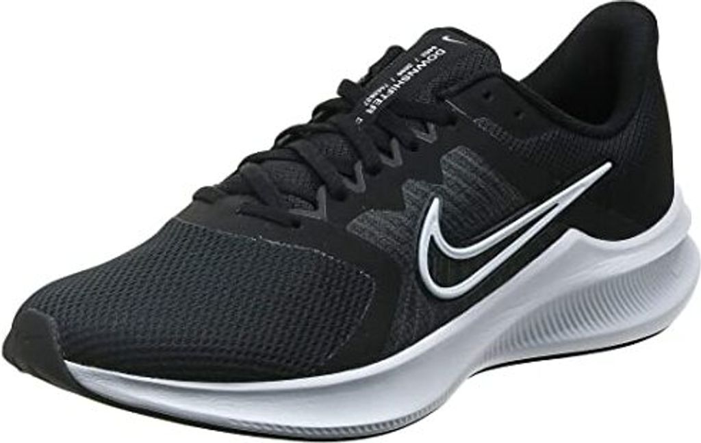 Nike Herren Downshifter 11 Laufschuh - CW3411 006 Black White Dk Smoke Grey, Herren Schuhe:41