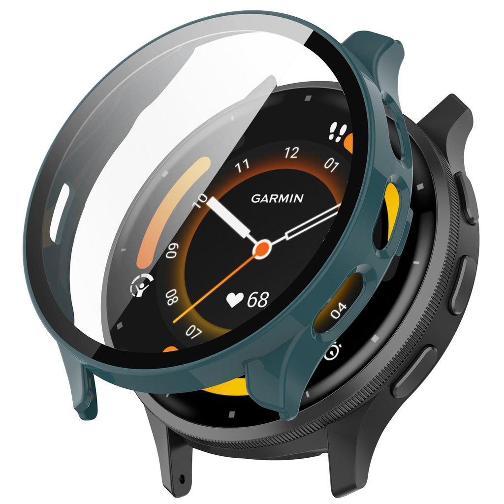 Stravo Displayschutzhülle für Garmin Venu 4 41 mm – Komplett schützende Hartschale – Displayschutzfolien für Garmin Smartwatches – Grün