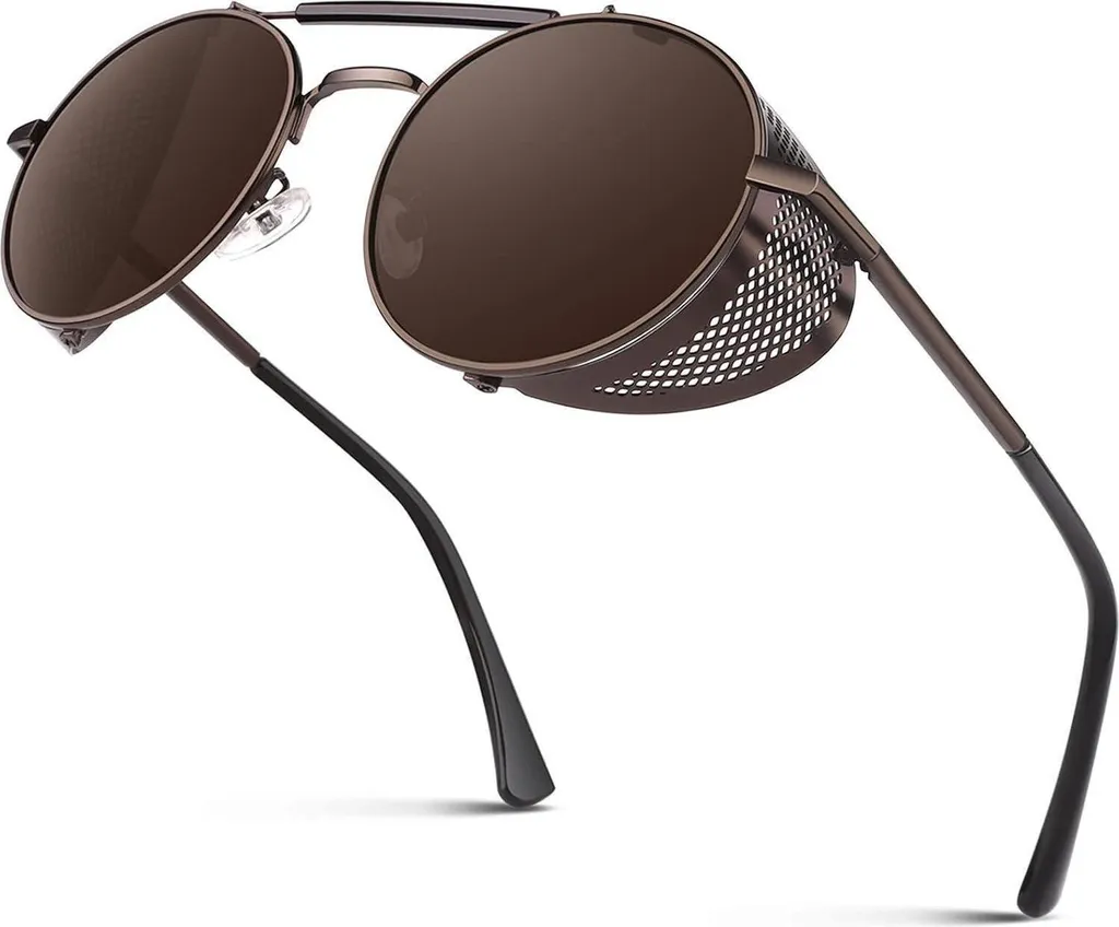 CGID Steampunk Polarizzati: Occhiali da Sole Metallo Alta Protezione