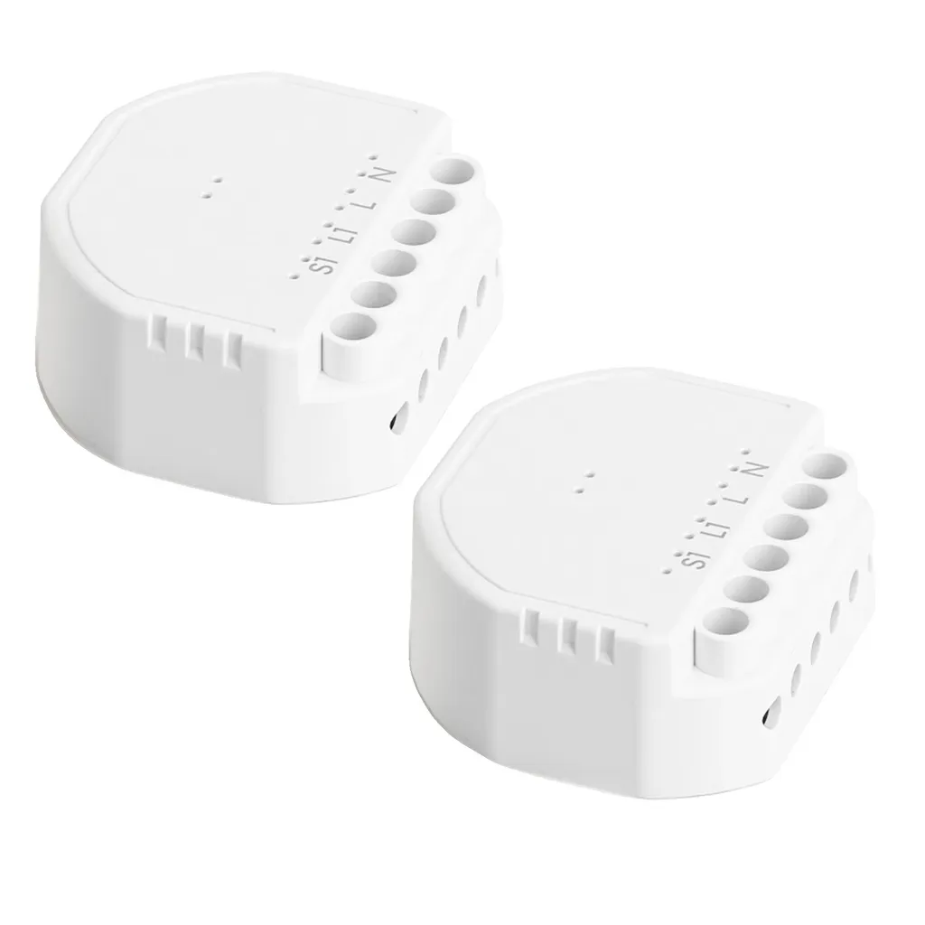 Module d'interrupteur mural intelligent Wi-Fi HomeKit - Lot de 2 unités