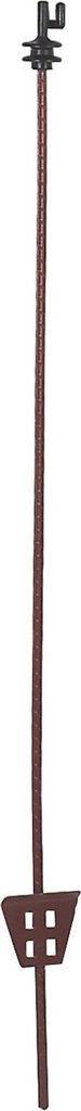 Federstahlpfahl oval 107cm - mit Kopfisolator - Rundstahl- Produktbild 