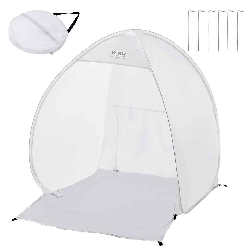 Riparo per verniciatura a spruzzo VEVOR, 40 x 35 x 40 pollici, tenda portatile pop-up per verniciatura a spruzzo con pavimento integrato, finestra di scarico e borsa di stoccaggio, cabina di verniciatura pieghevole per mobili, stazione di verniciatura per hobby fai da te