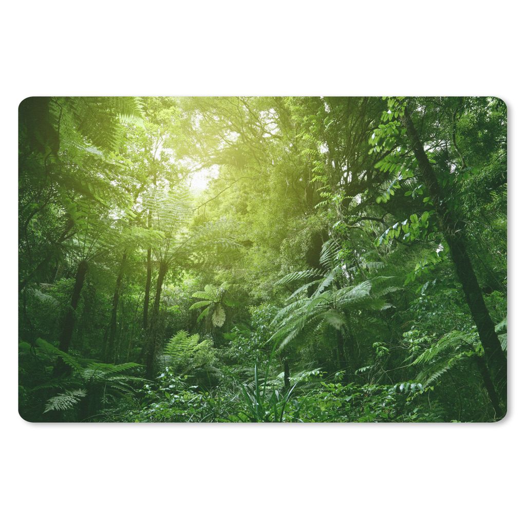 MuchoWow Mauspad Mousepad Dschungel - Pflanzen - Blätter - Jungen - Mädchen - Kinder 27x18 cm - Mousepads - Maus Mat - Pad - Mausunterlage - B...