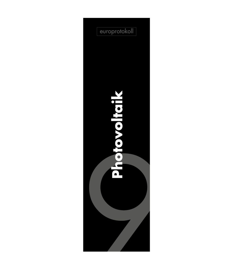 europrotokoll Rückenschild 'Photovoltaik' für DIN A4 Ordner, beschriftetes Einsteckschild im Format 53 x 186 mm, passend für 8 cm Ordner
