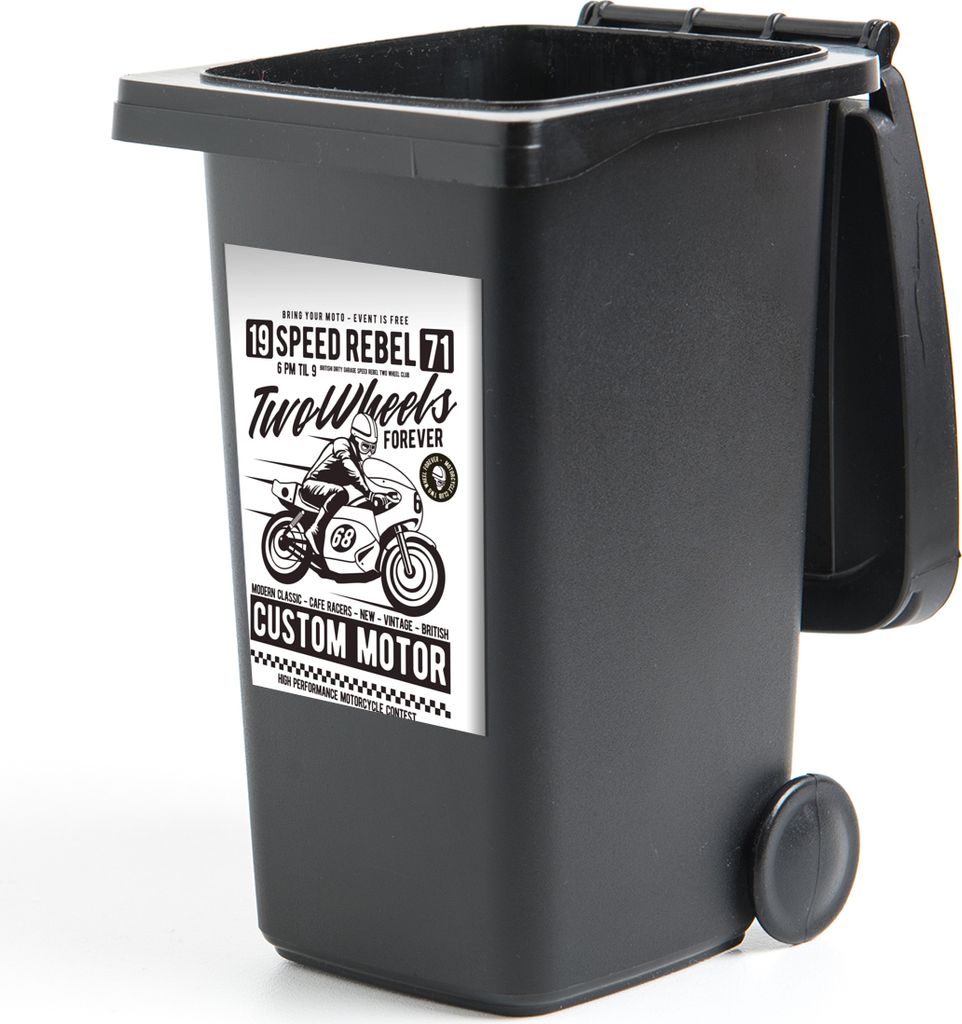 MuchoWow - Mültonnen-sticker - Sticker - Aufkleber für die Mülltonne