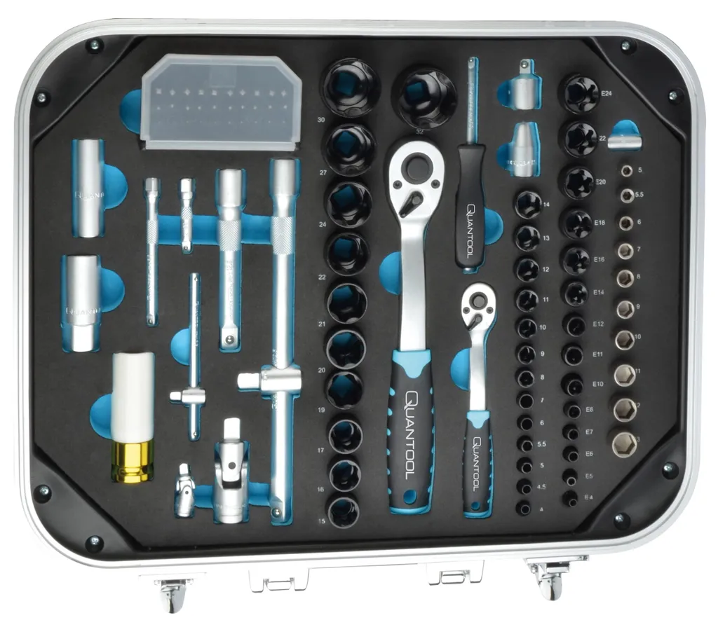 Mallette à outils complète 233 pièces QUANTOOL Q25101 avec clés et douilles - 4