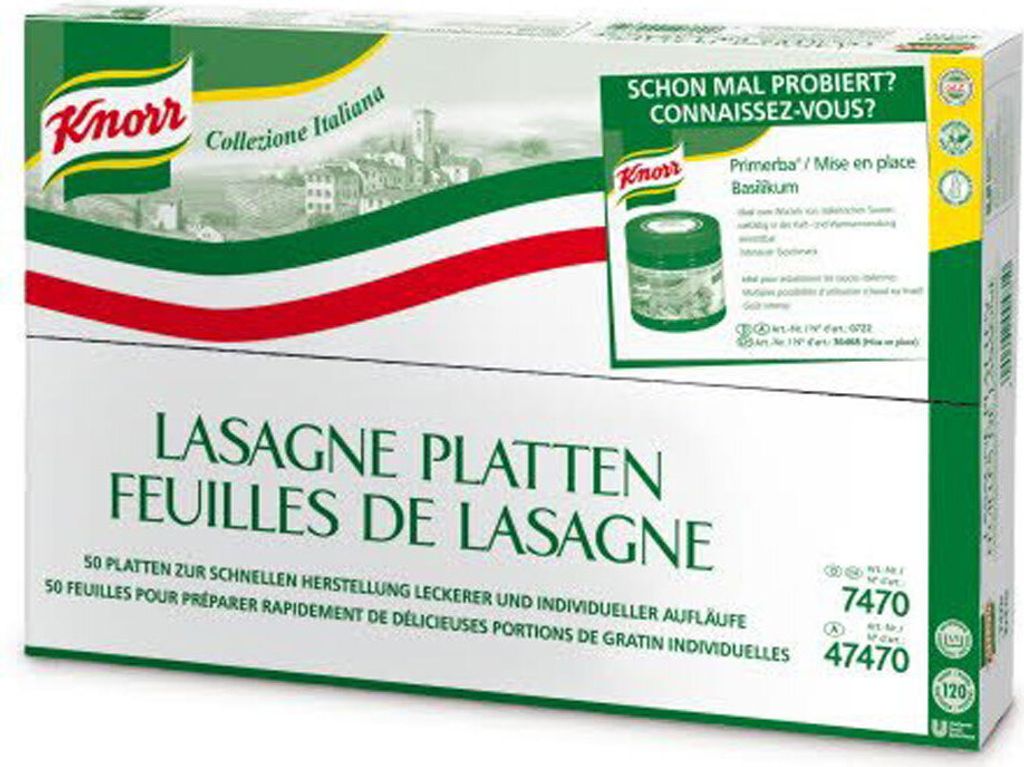 Knorr Collezione Lasagne Teigplatten aus Hartweizengriess 10000g