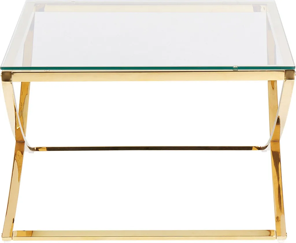 Table basse avec structure géométrique or pour décoration luxueuse - 5