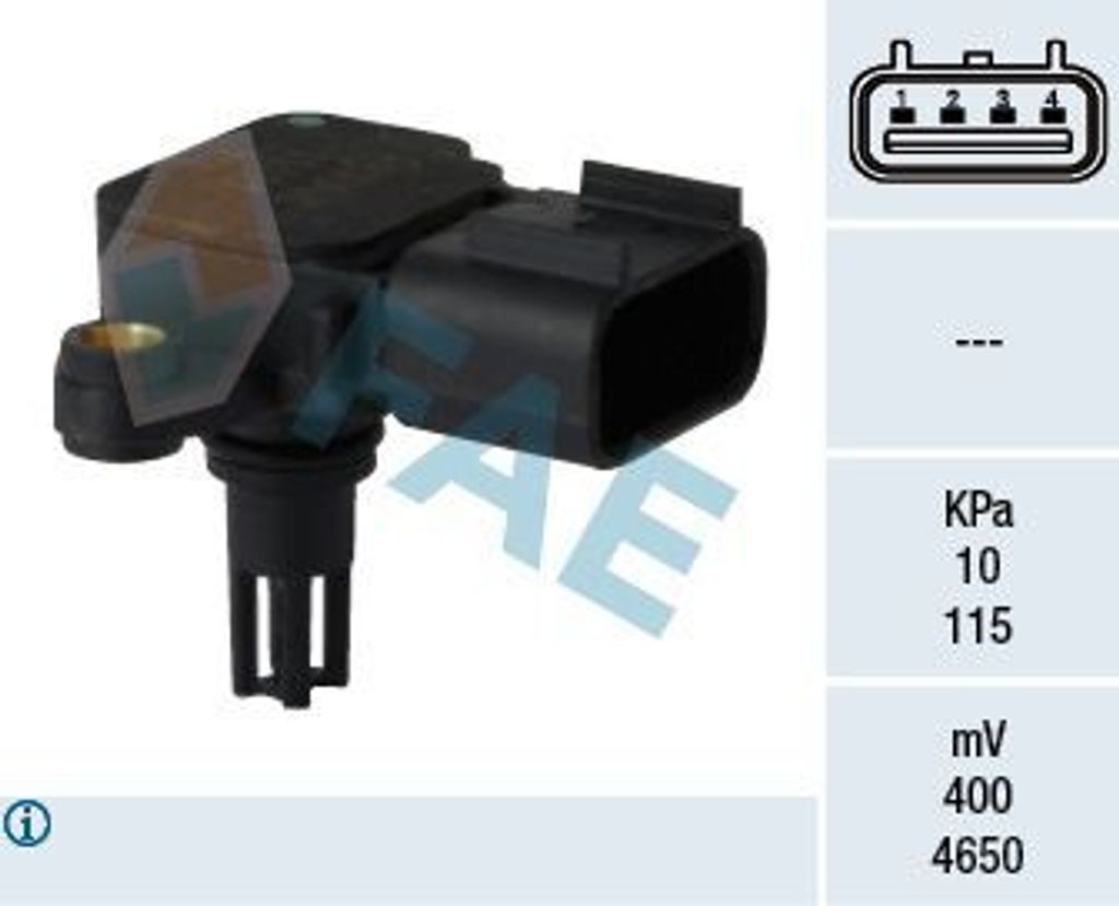 FAE 15070 Ladedrucksensor für FORD FOCUS (DAW, DBW) Saugrohr