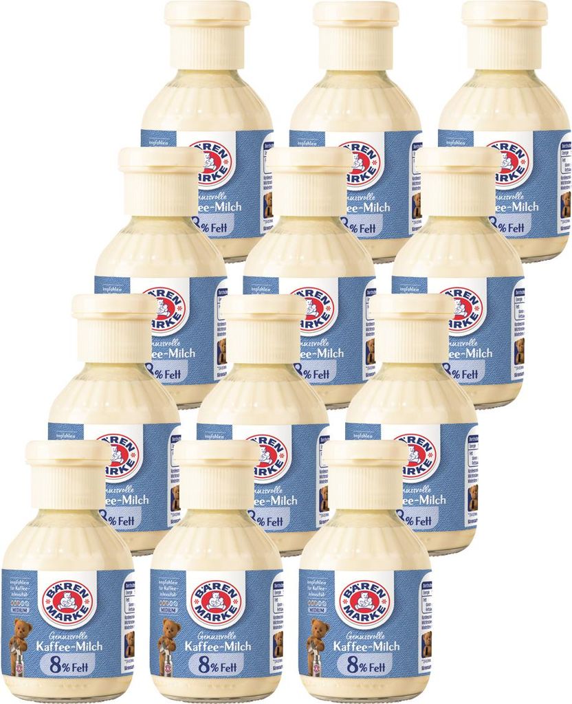Bären Marke Kaffeetraum Kondensmilch Kaffeemilch 160ml 12er Pack