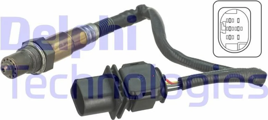 Sonde Lambda DELPHI ES20681-12B1 OE 1618AV pour Boxer et Jumper