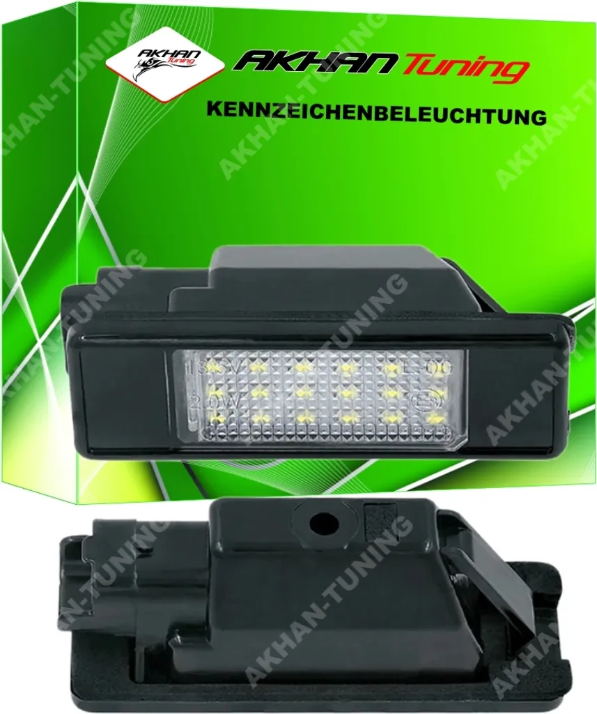 Placchette LED Targa KB21 per Nissan - Compatibilità OEM 26510-8990A