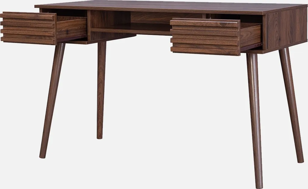 Scrivania Noce Design Moderno 2 Cassetti - Arredo Studio Professionale - 2