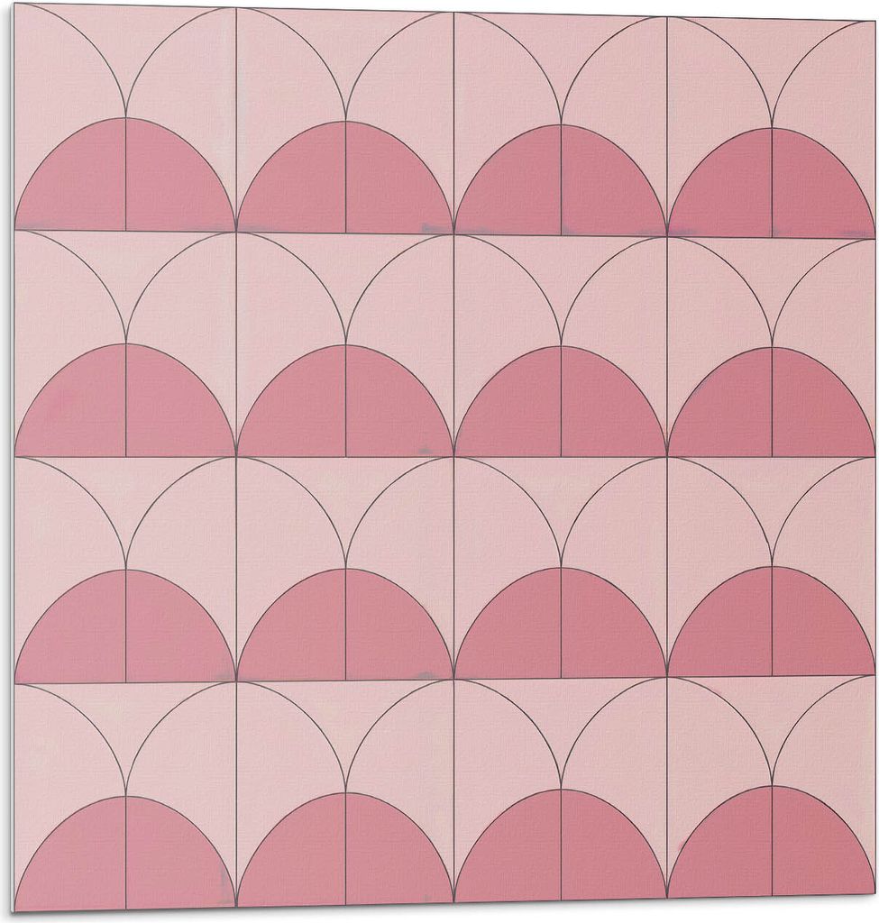Geometrische Halbkreise In Einer Anordnung – Selbstklebend – Wandverkleidung – Wandpaneel – Wanddeko – Dekorative Wandpaneele – 3D Wand...